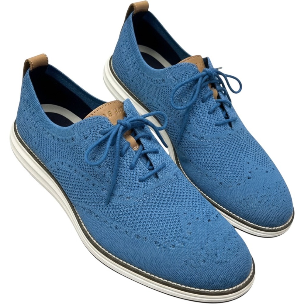 Cole Haan Original Grand Stitchlite Wingtip Oxford Blue C29433 Mens 12 M